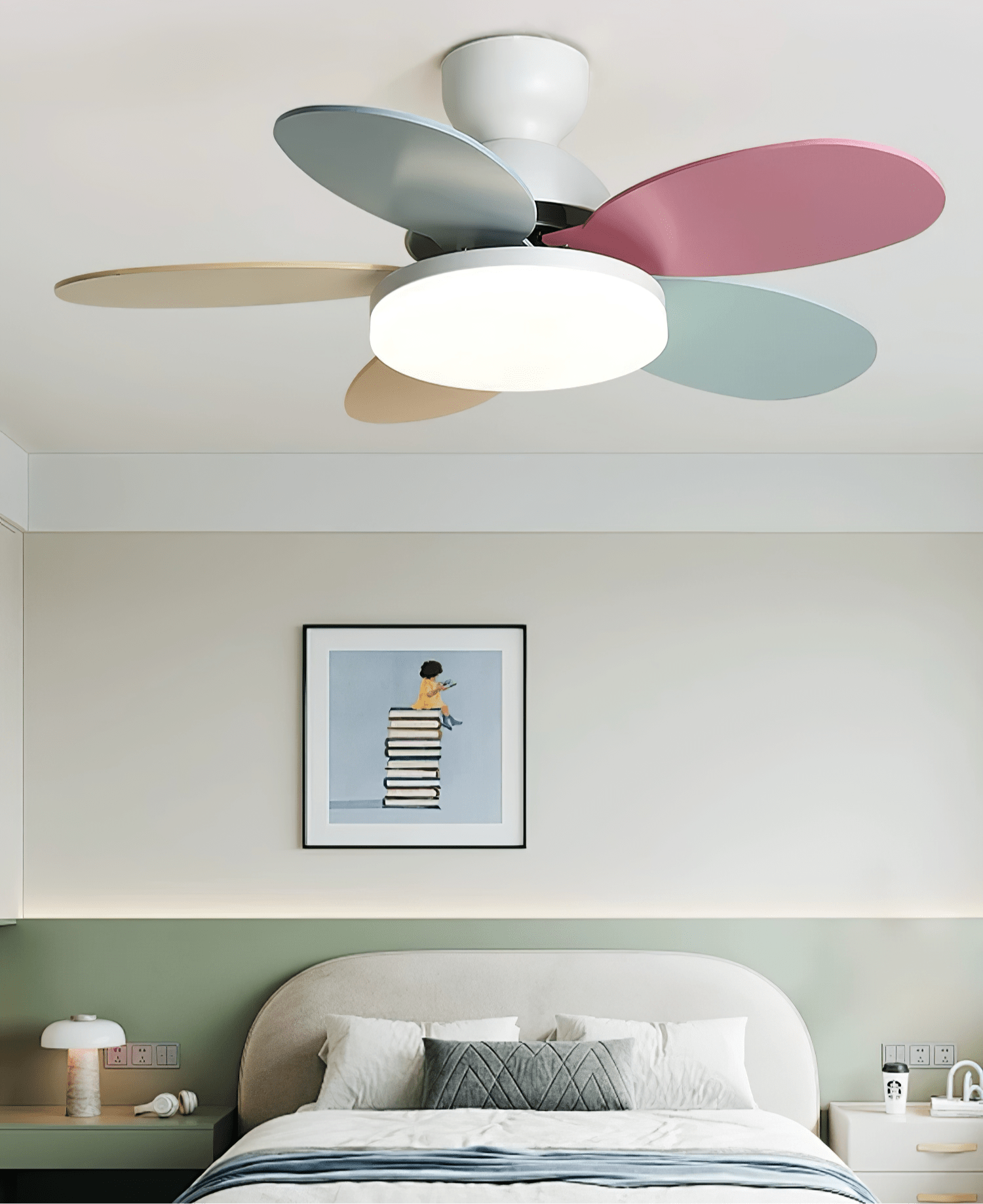 Moderne Deckenventilatorleuchte Lareo