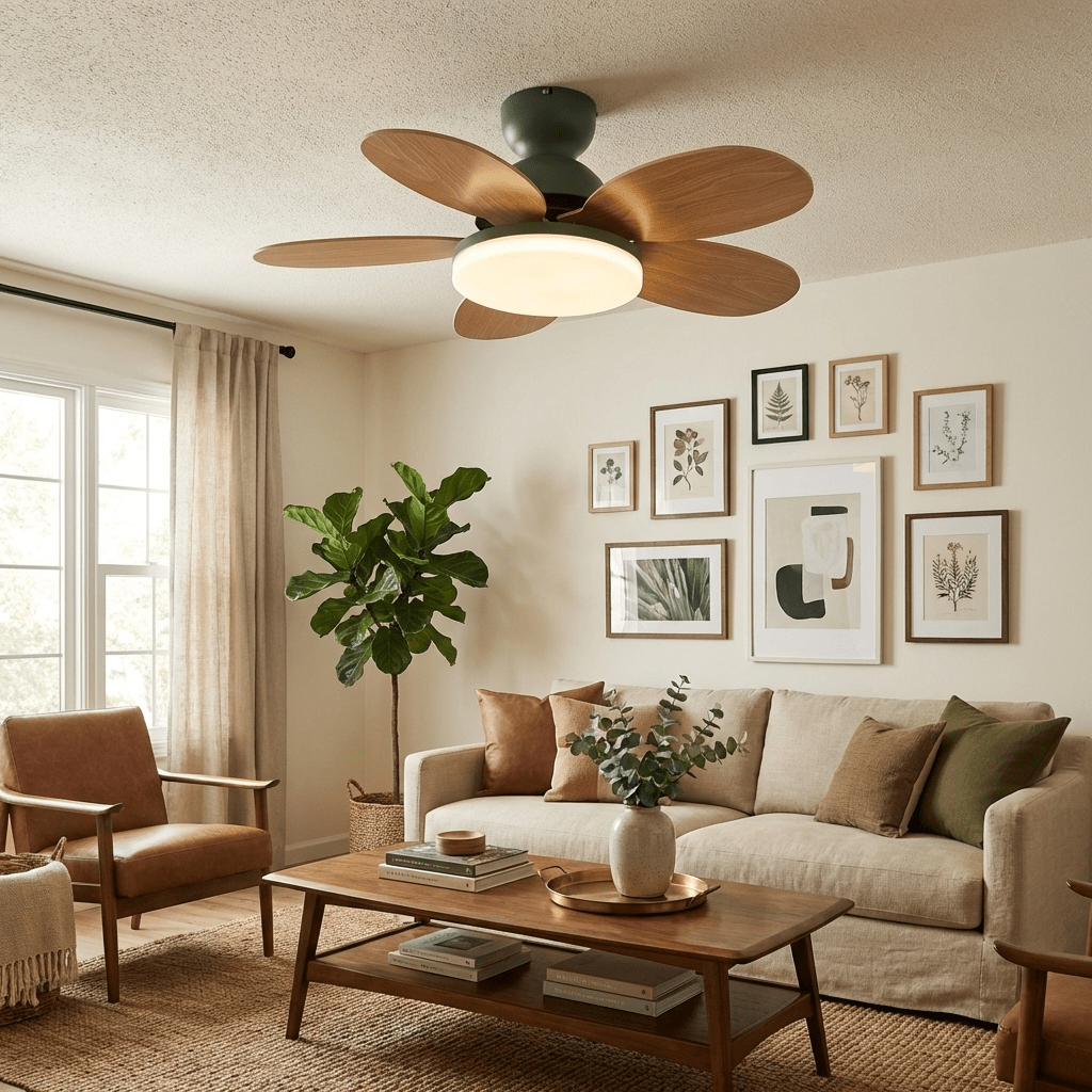 Moderne Deckenventilatorleuchte Lareo