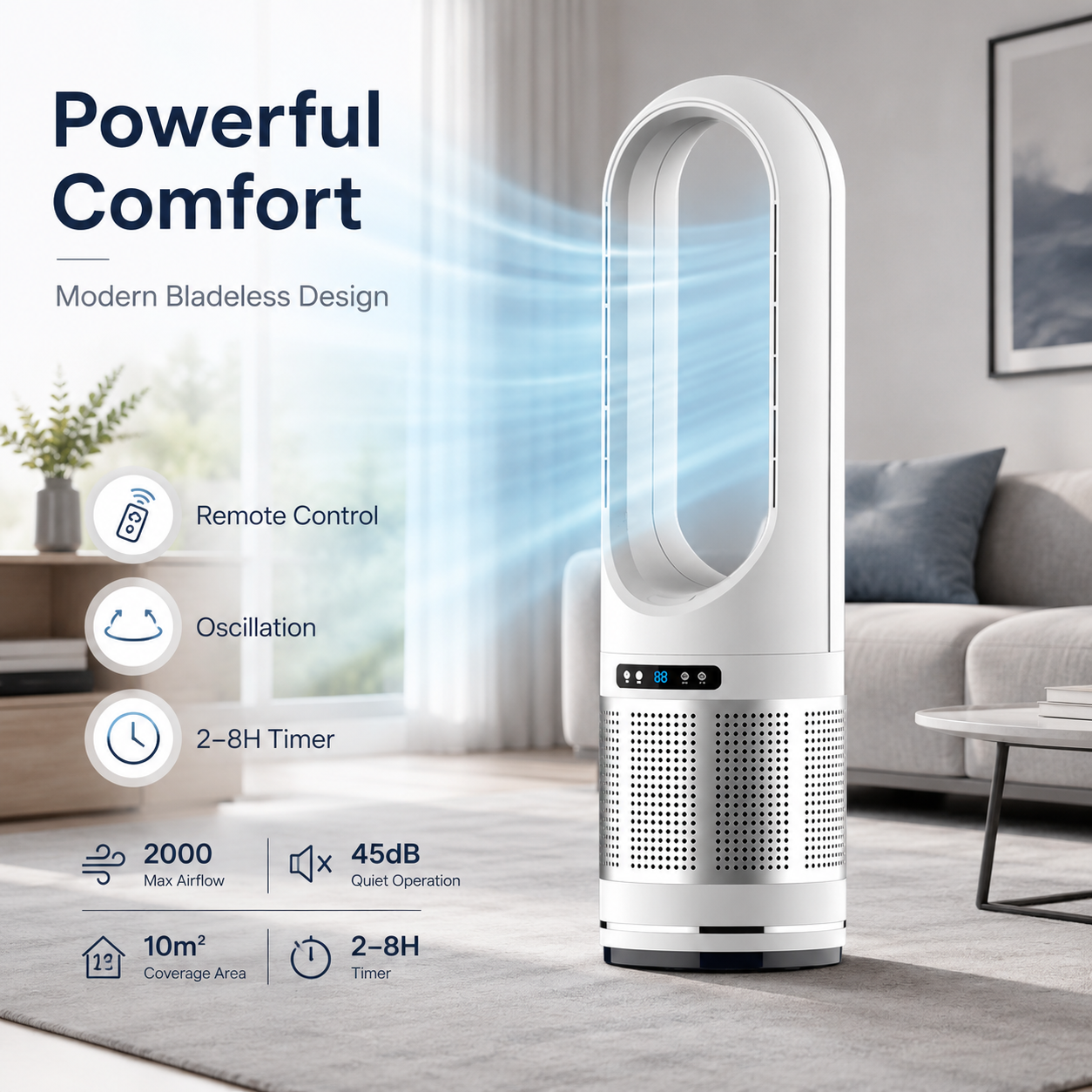 RILEN - Blattloser Turmventilator