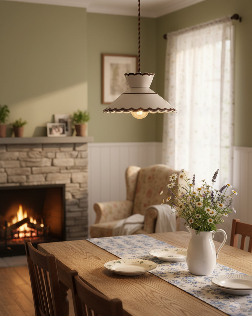 Vintage Pendelleuchte Larerelle