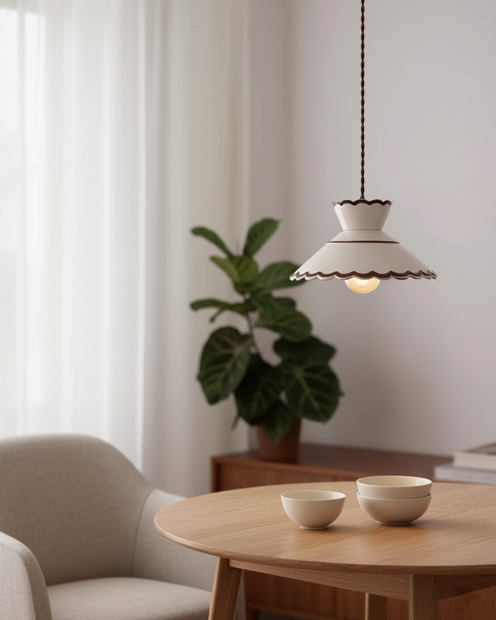 Vintage Pendelleuchte Larerelle