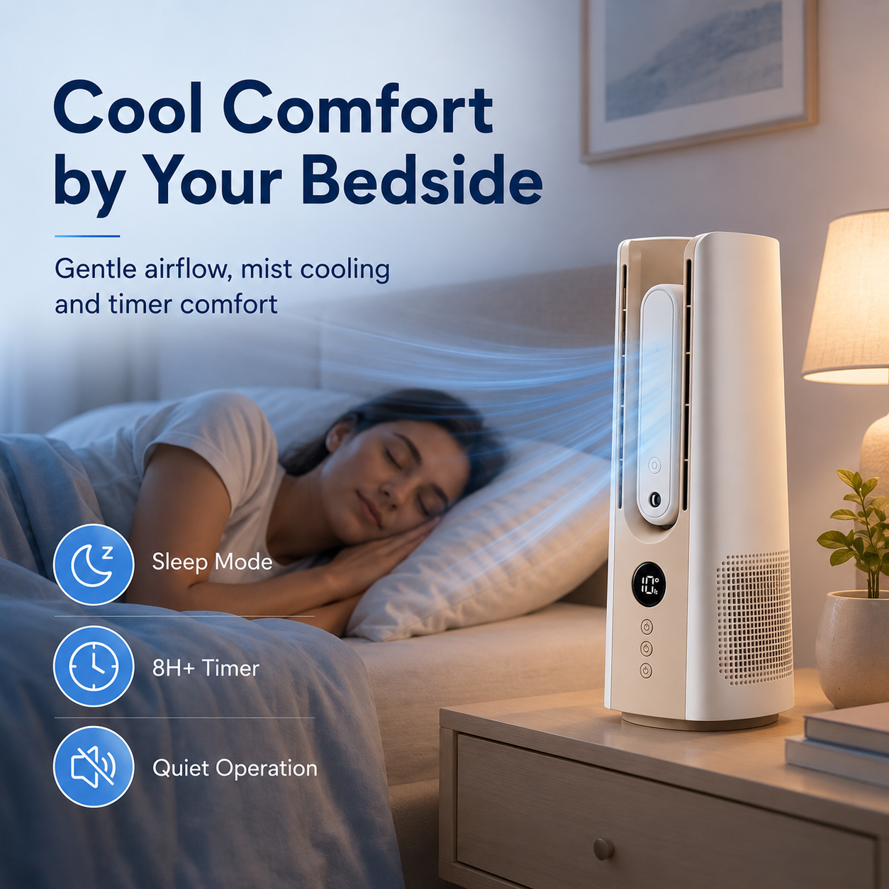 NELTA - Tragbarer Turmventilator