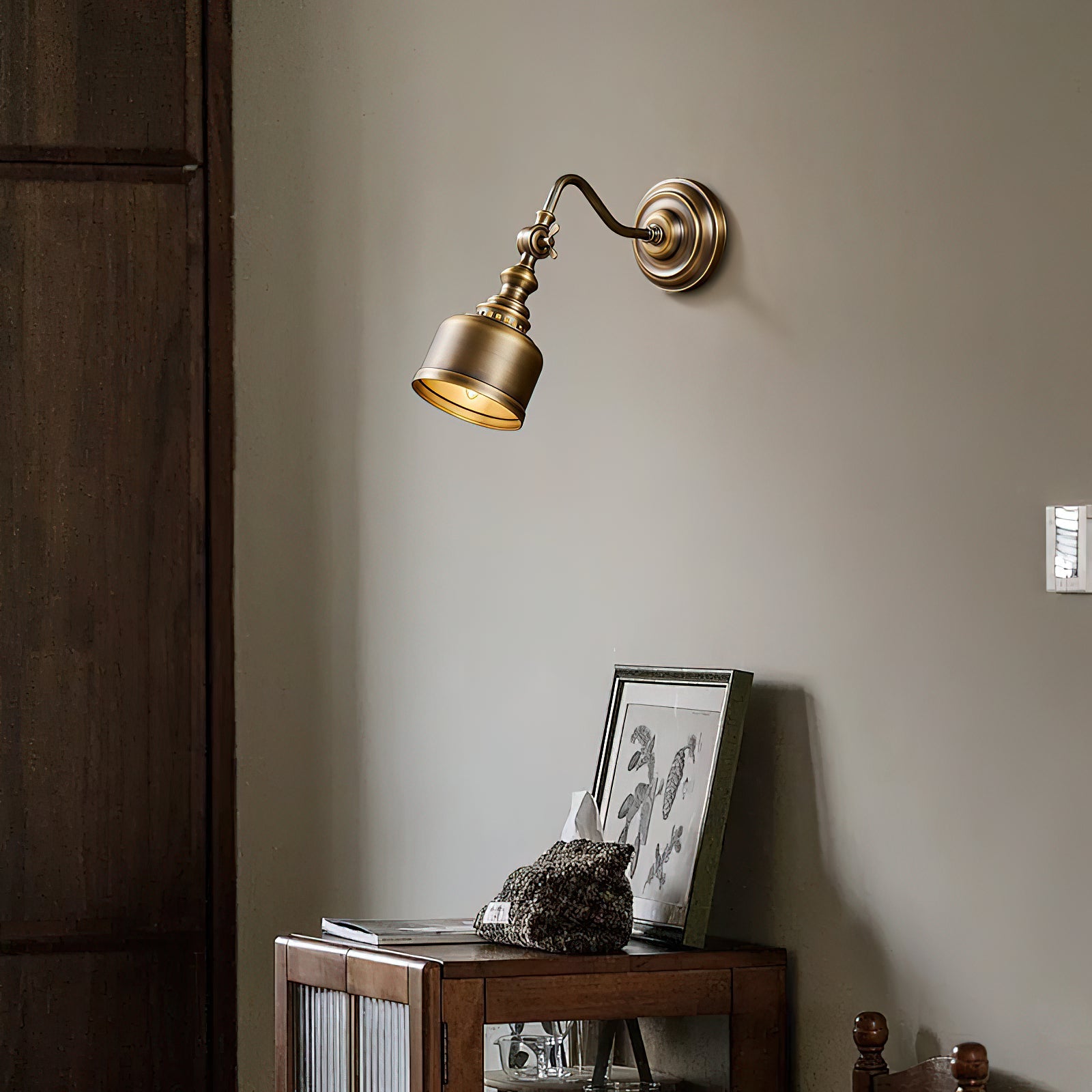 Vintage Wandleuchte Marbel