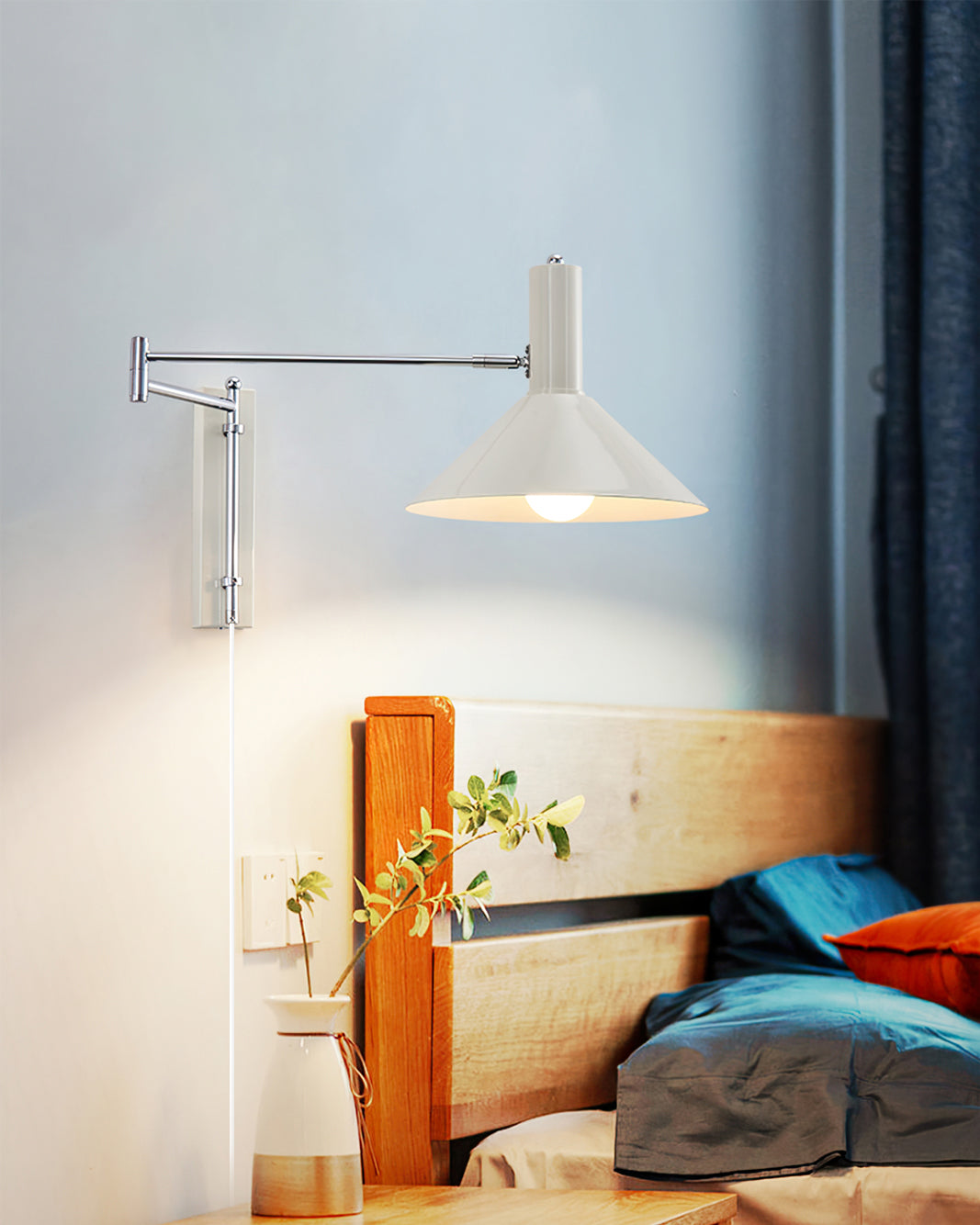 Minimalistische Wandleuchte Dorrino
