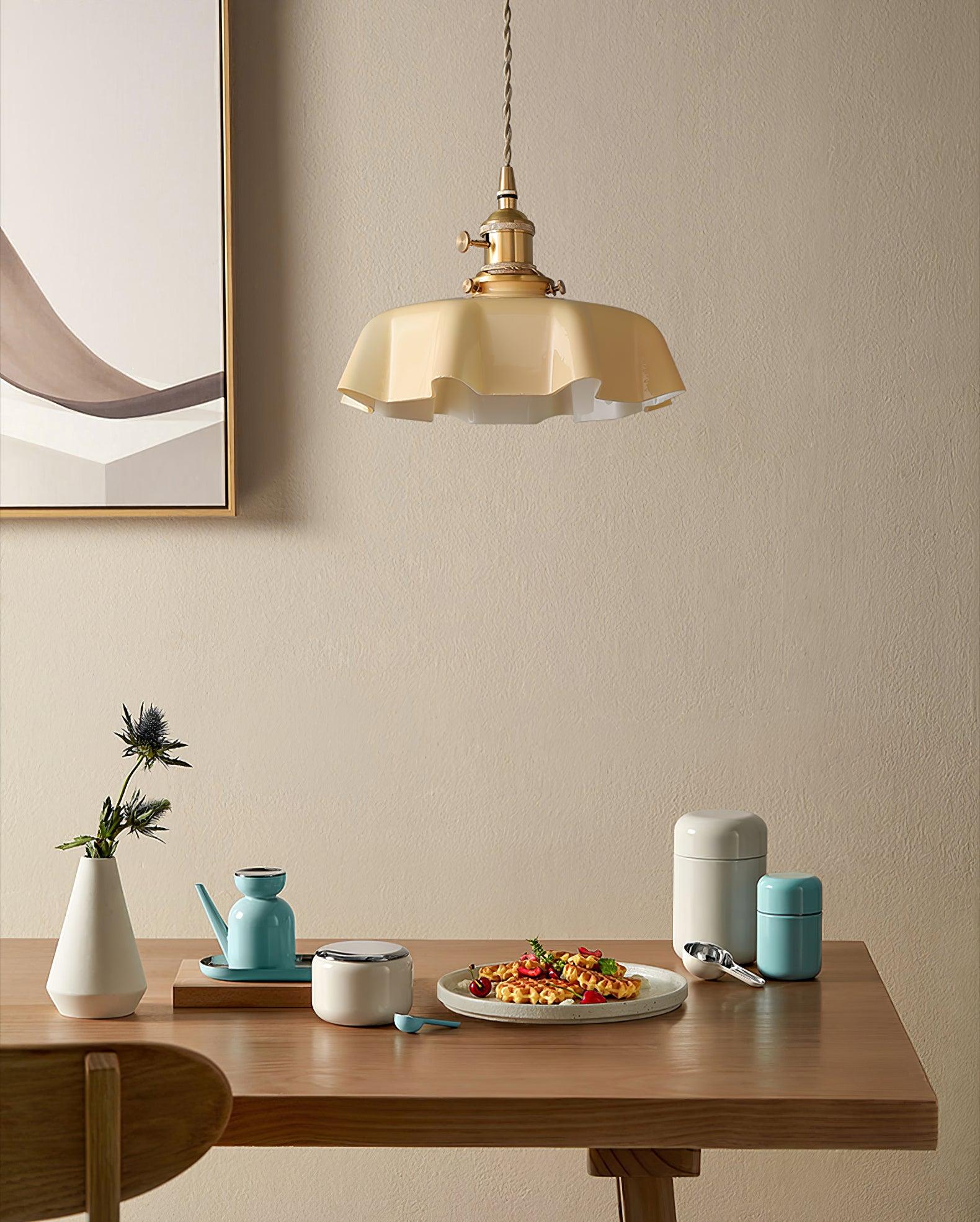 Vintage Pendelleuchte Serer