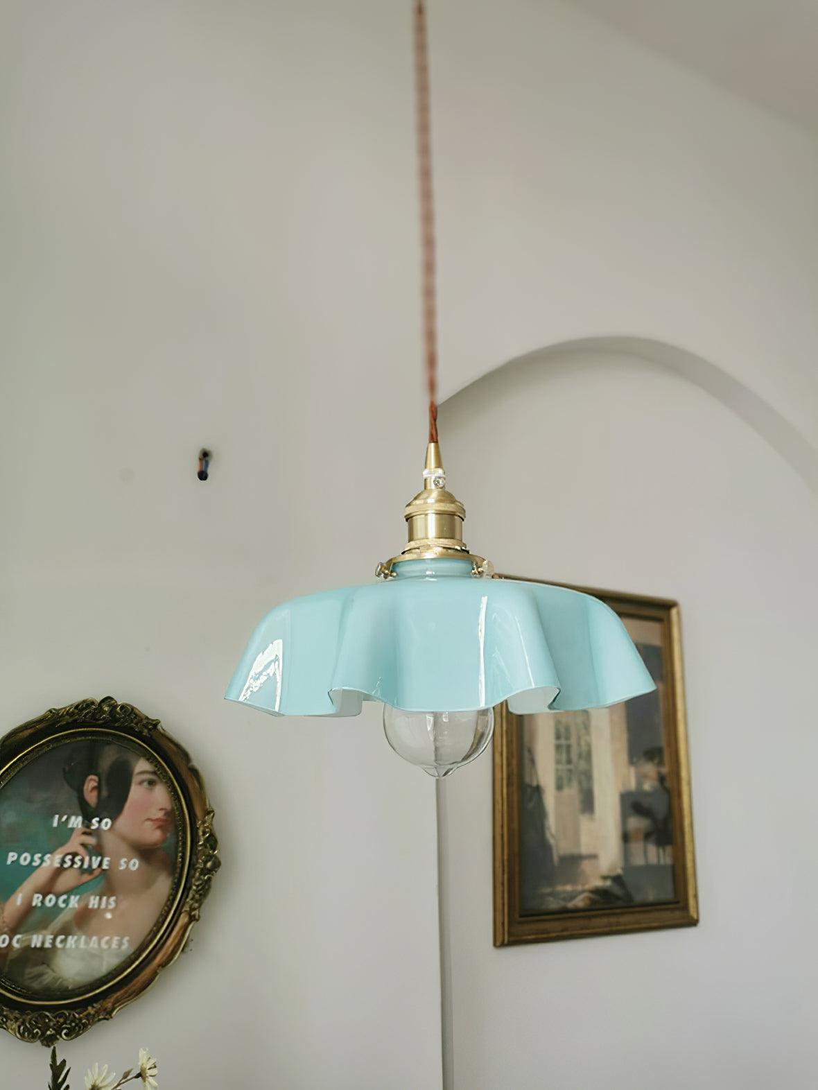 Vintage Pendelleuchte Serer
