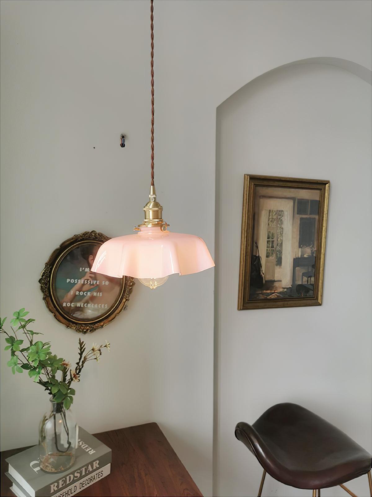 Vintage Pendelleuchte Serer