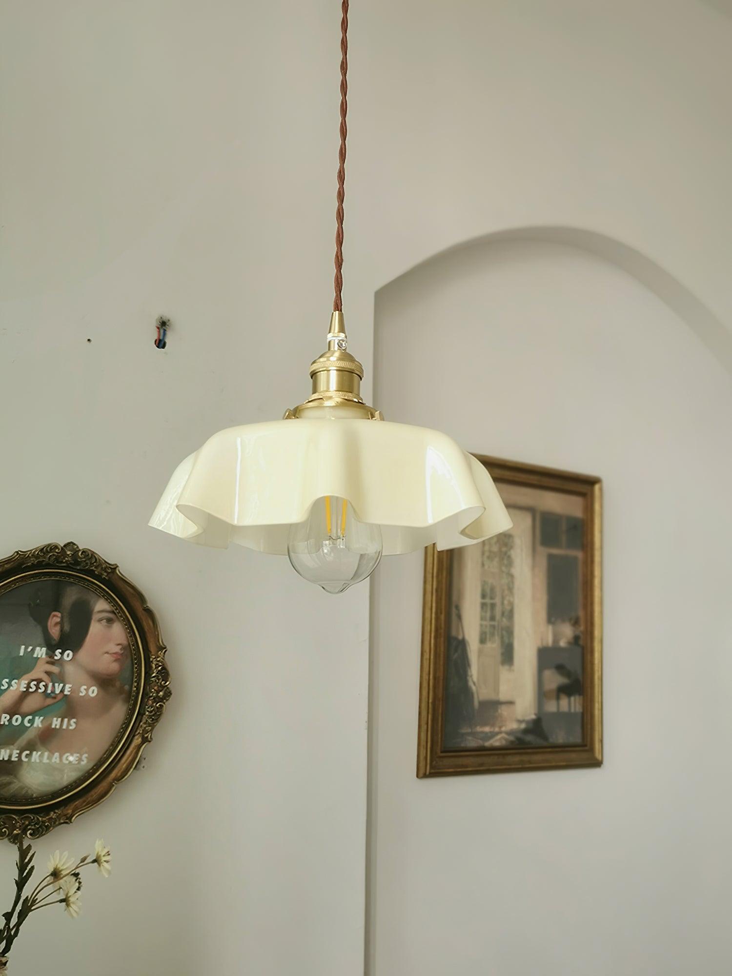 Vintage Pendelleuchte Serer