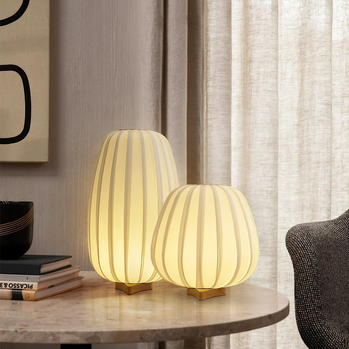 Fabric Minimalist Table Lamp – detail 4