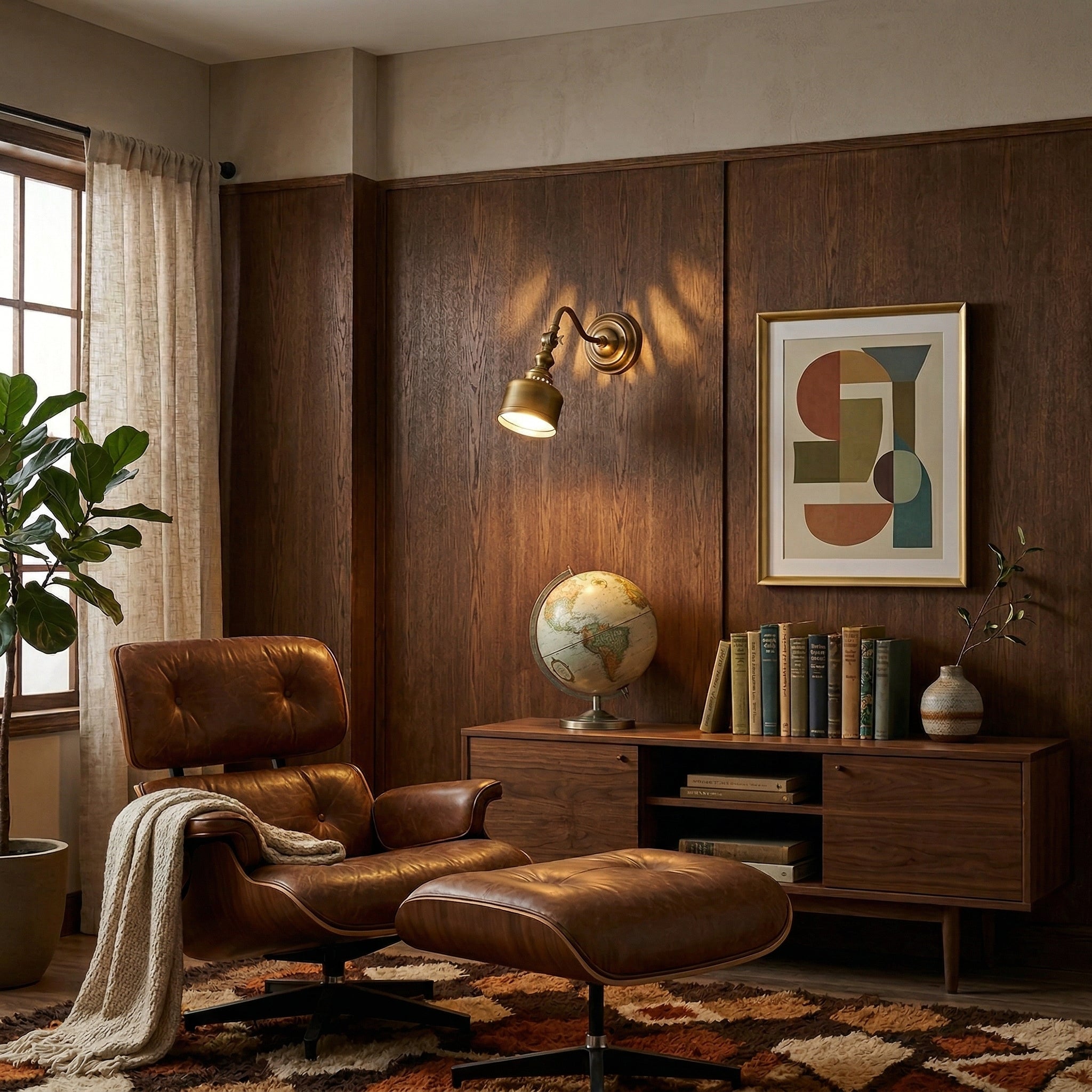 Vintage Wandleuchte Marbel