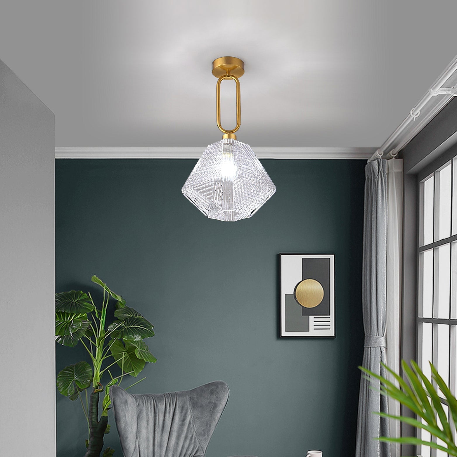 Art Deco Deckenleuchte Veneo