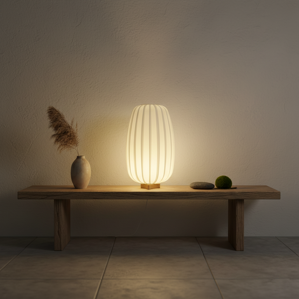 Fabric Minimalist Table Lamp – detail 10