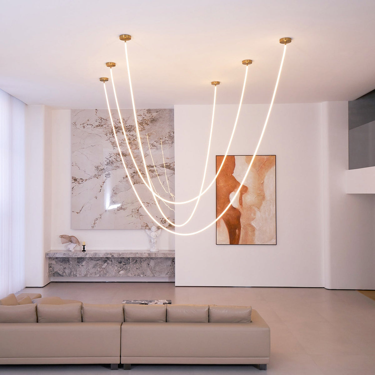 Flexible Pendelleuchte Carmita