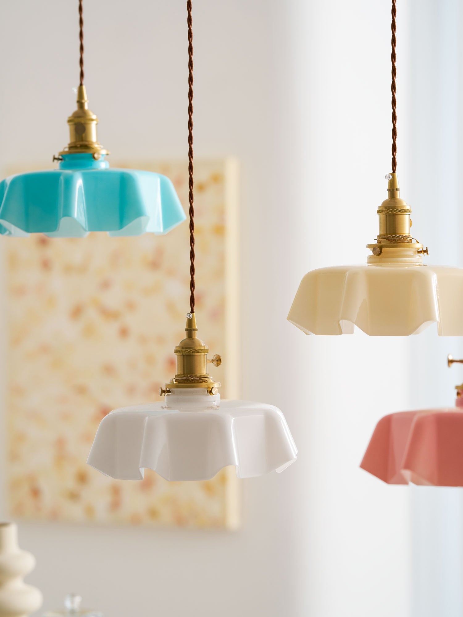 Vintage Pendelleuchte Serer