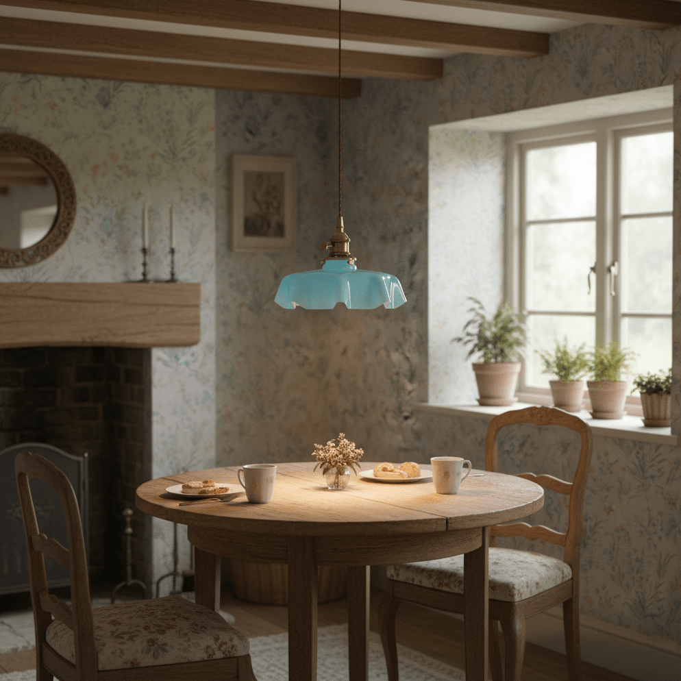 Vintage Pendelleuchte Serer