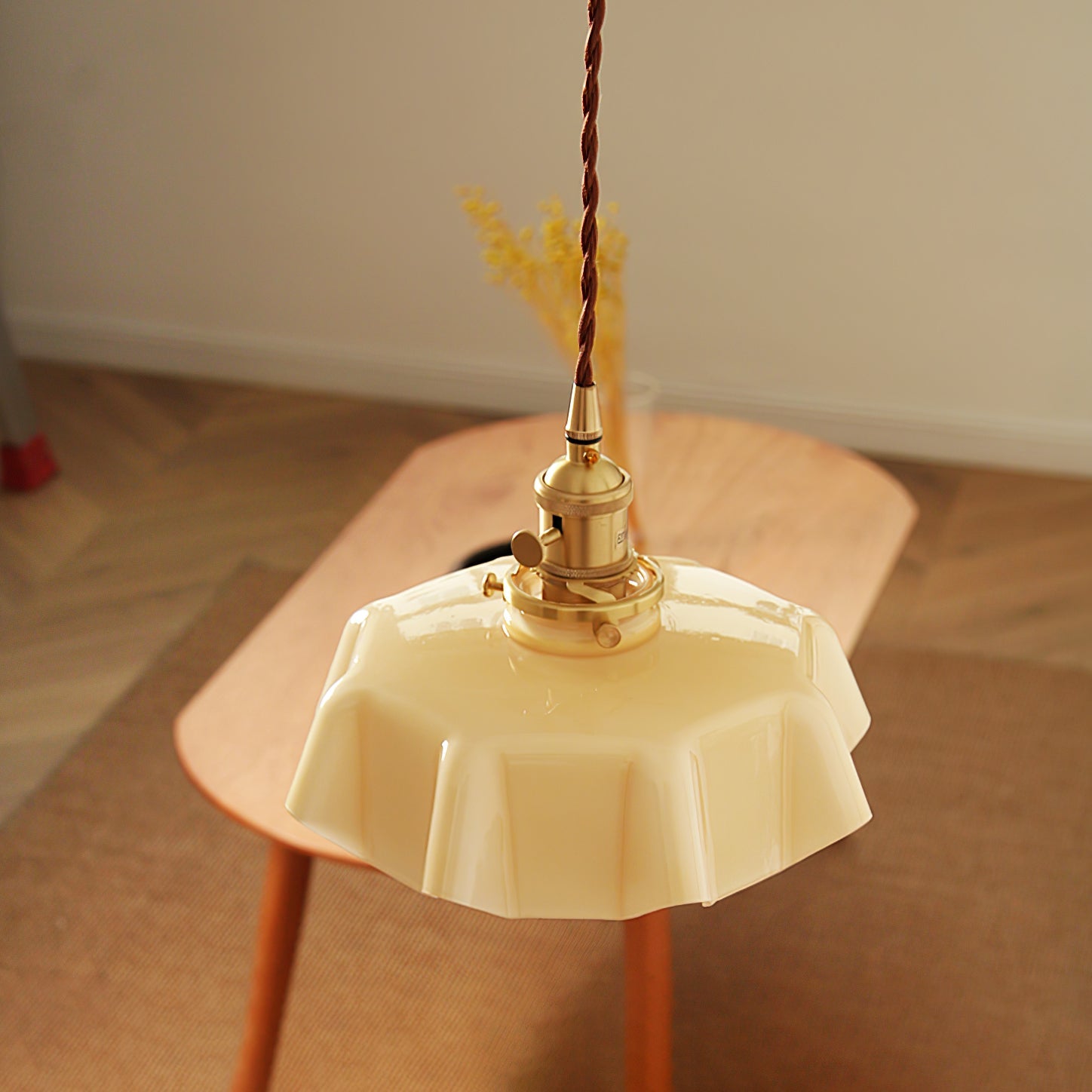 Vintage Pendelleuchte Serer