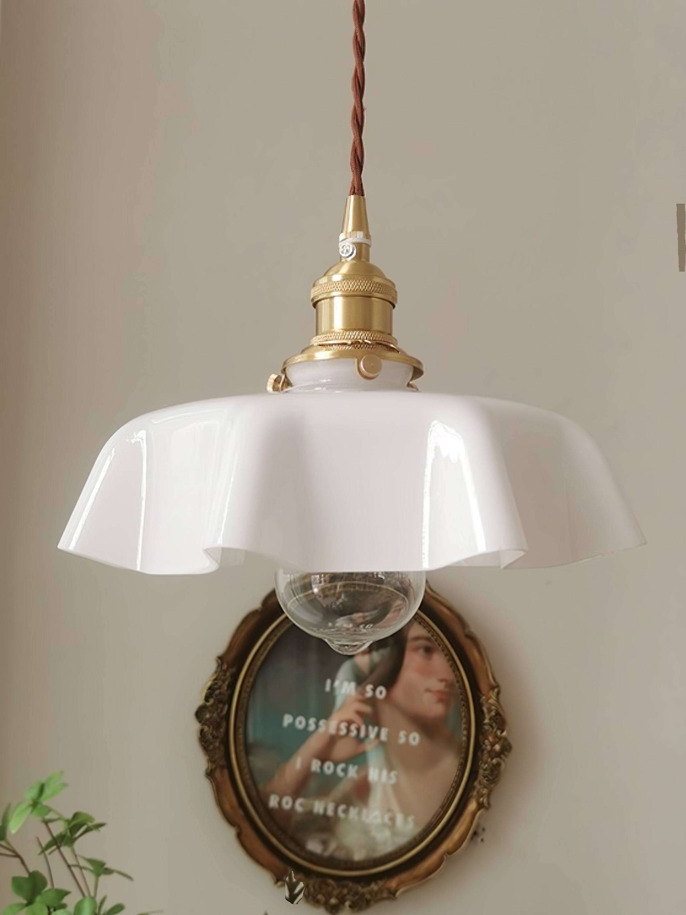 Vintage Pendelleuchte Serer