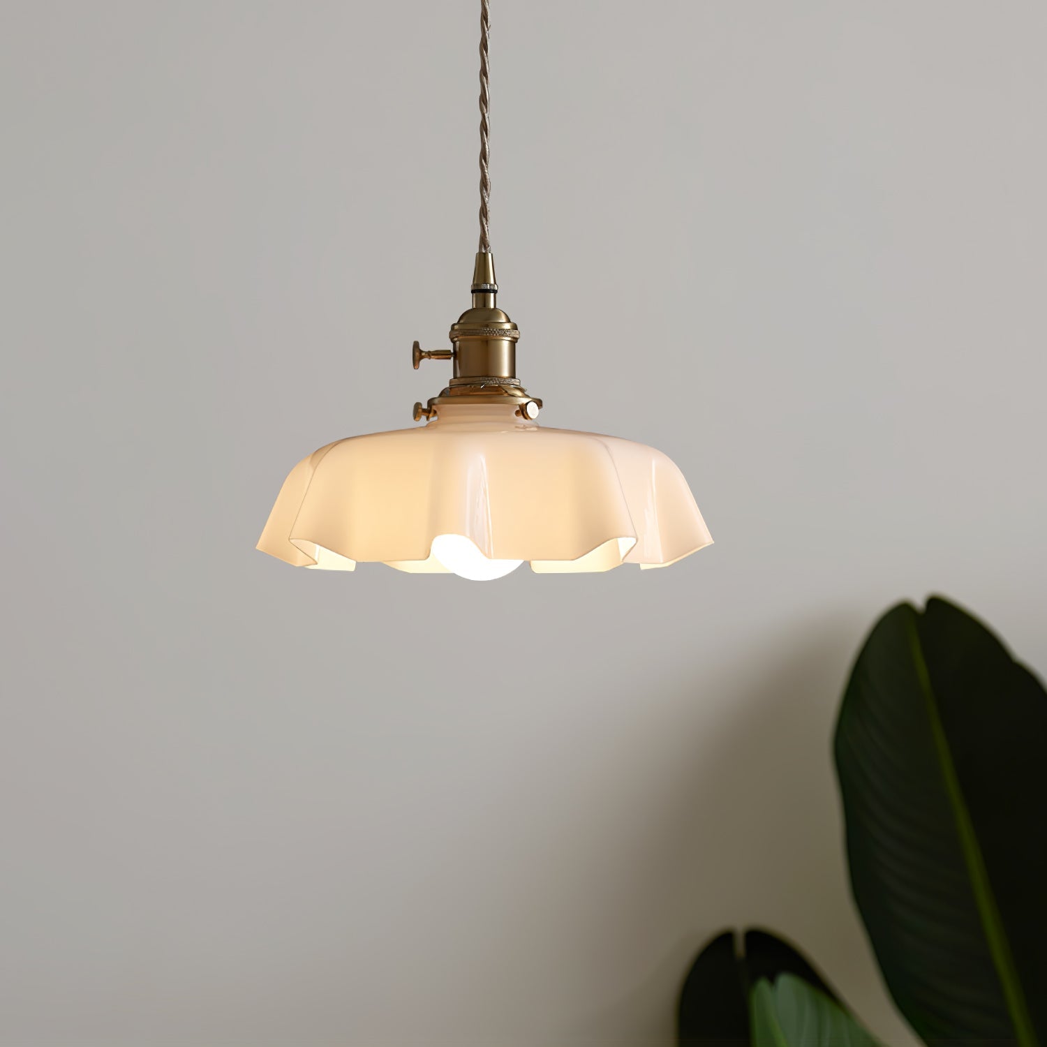 Vintage Pendelleuchte Serer