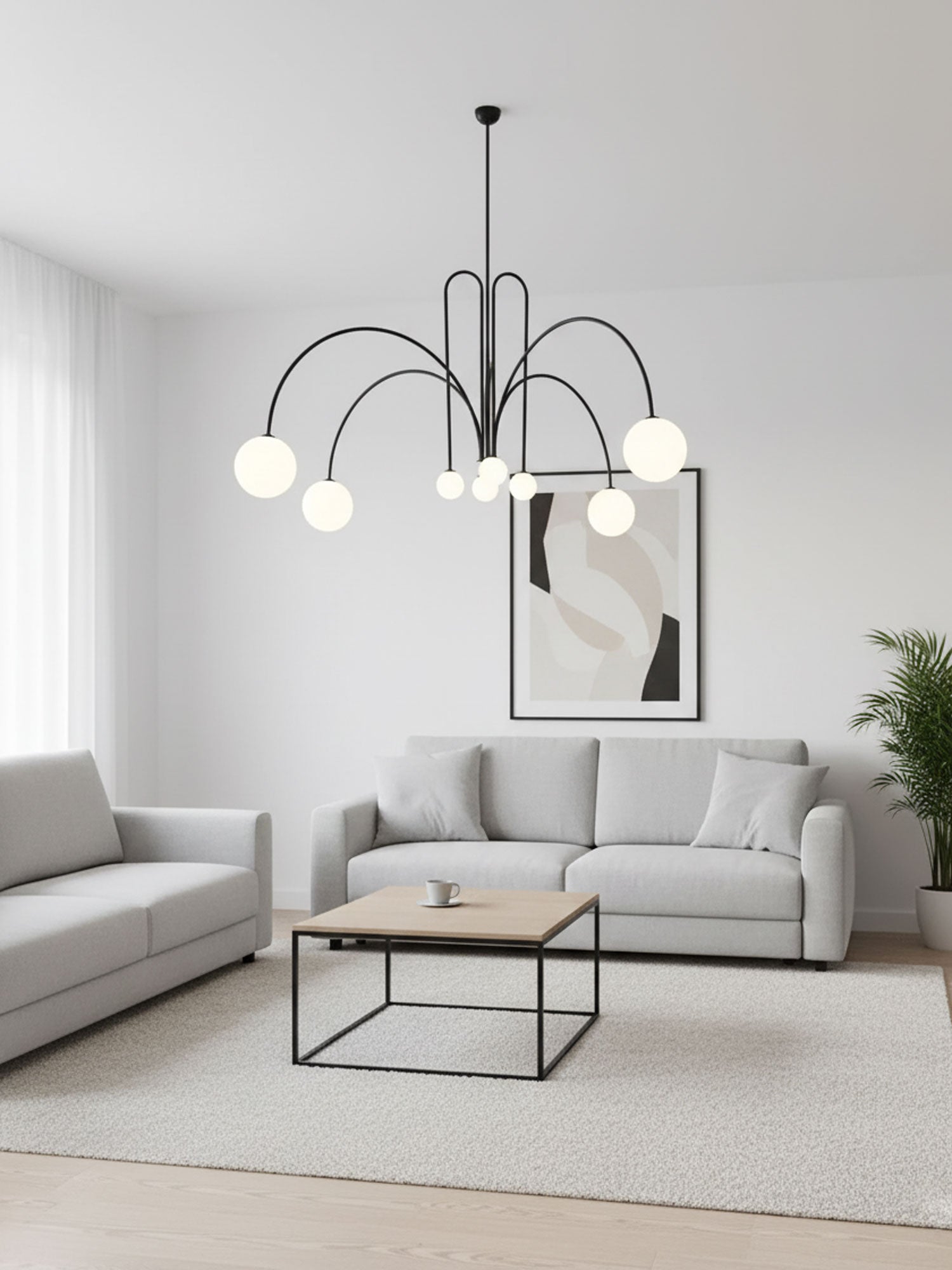 Moderne Pendelleuchte Serno