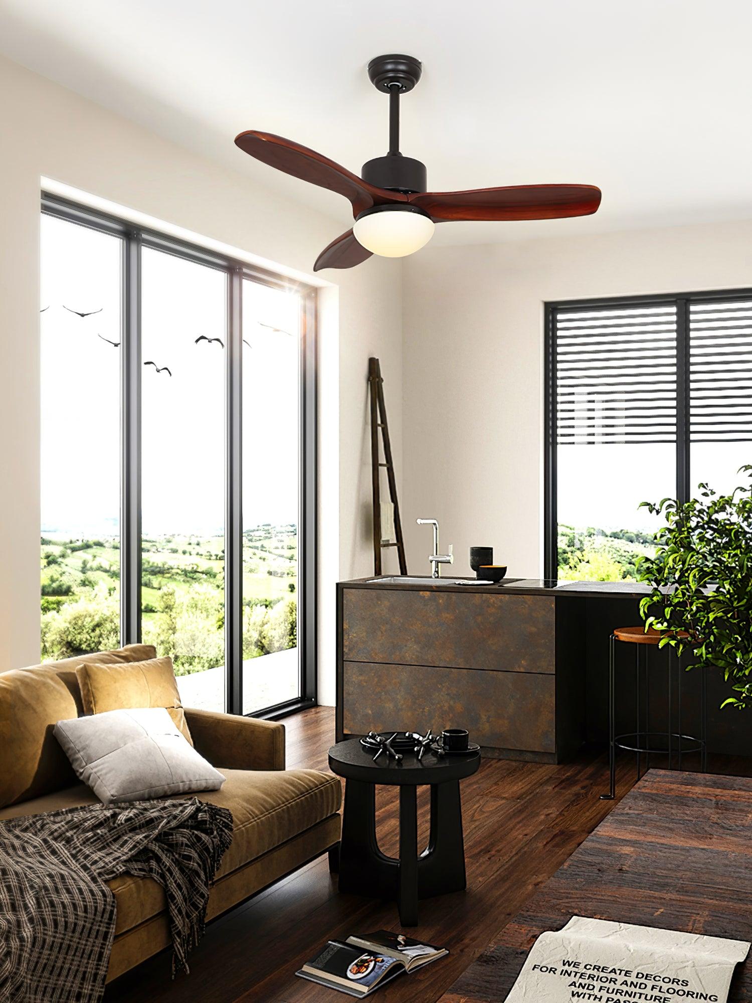Moderne Deckenventilatorleuchte Fioeli
