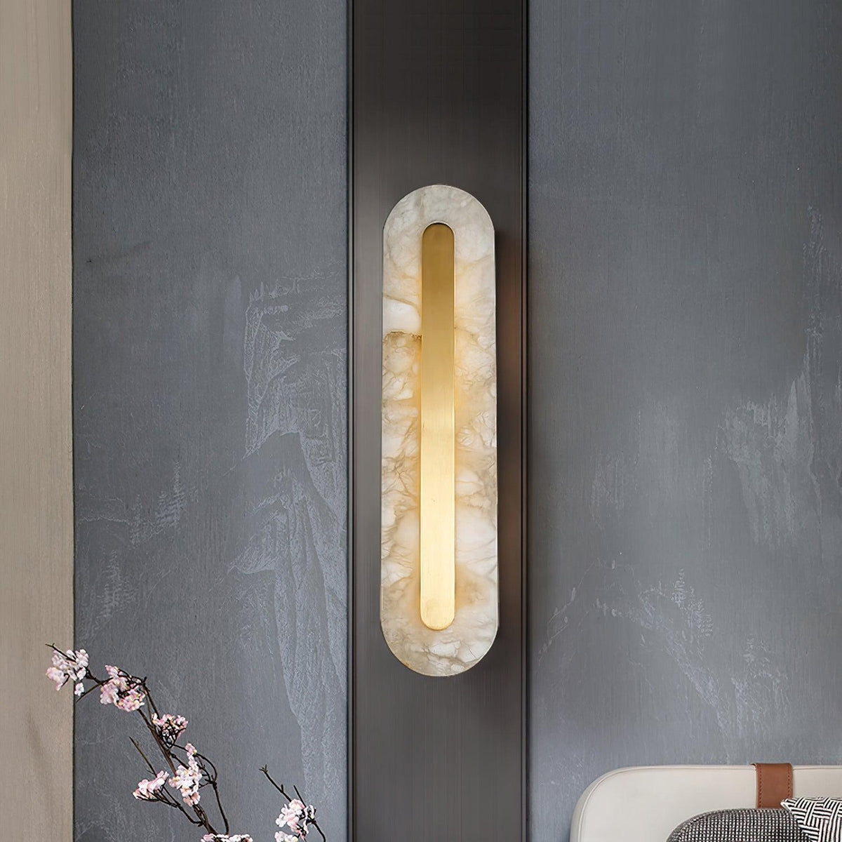 Abgerundete Wandleuchte Fioro