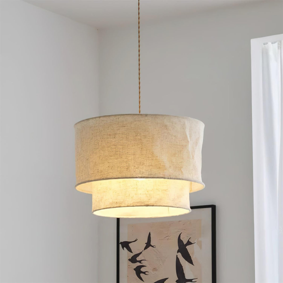 Mariela Fabric Pendant Lamp – detail 17