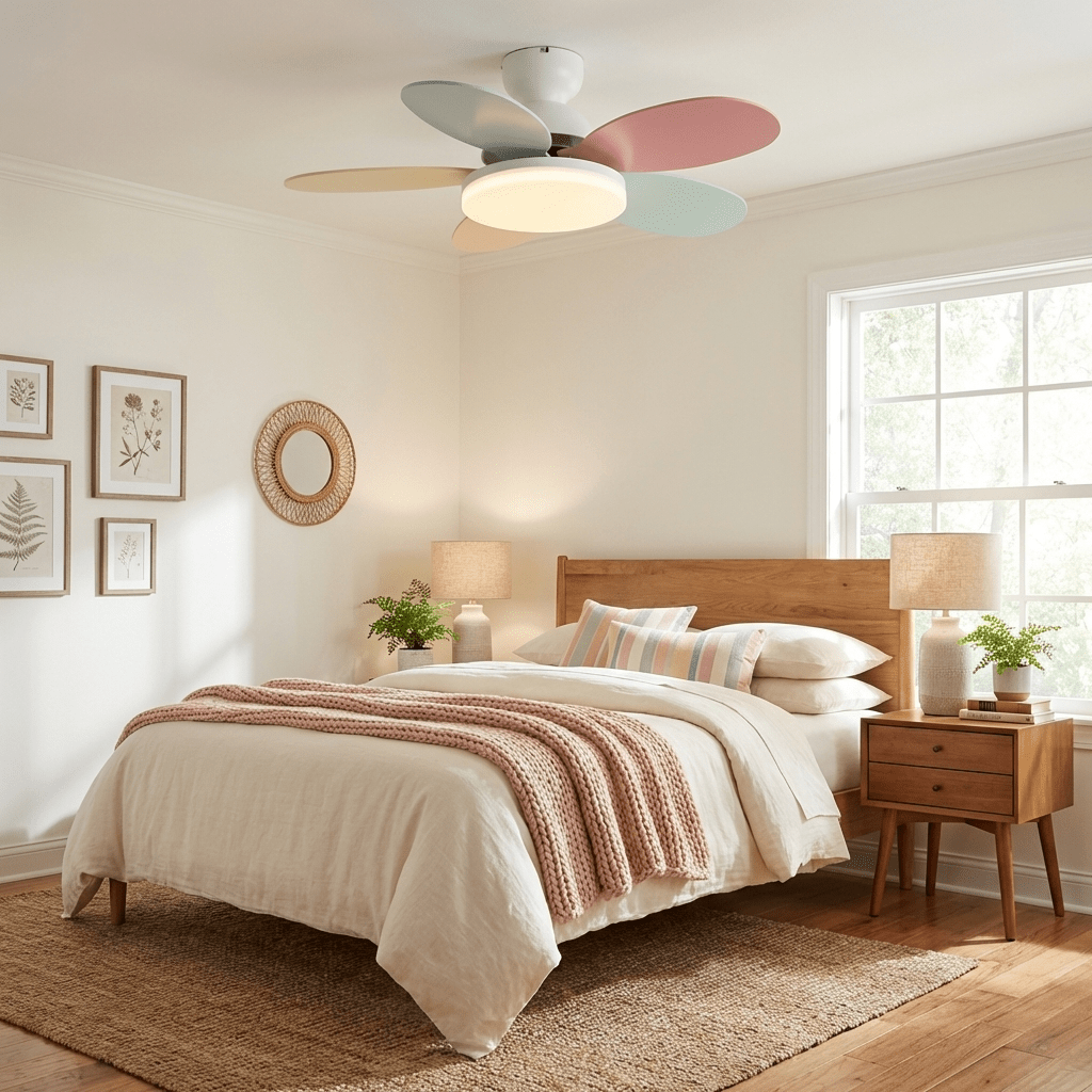 Moderne Deckenventilatorleuchte Lareo
