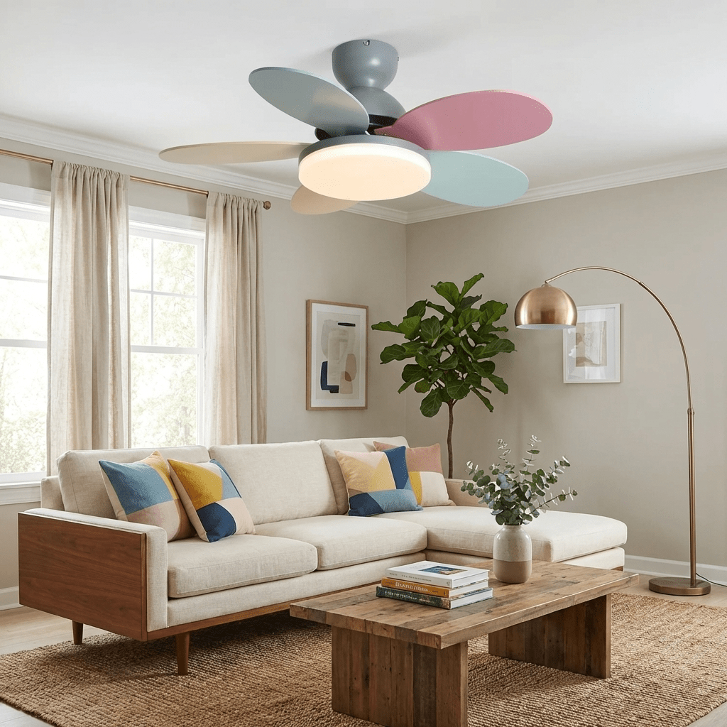 Moderne Deckenventilatorleuchte Lareo