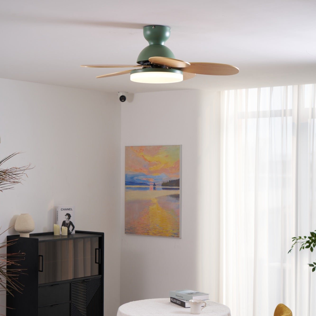 Moderne Deckenventilatorleuchte Lareo