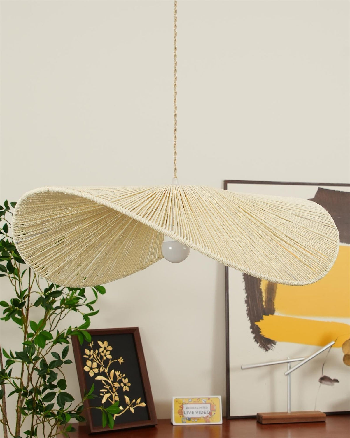 Straw Hat Pendant Light – detail 31