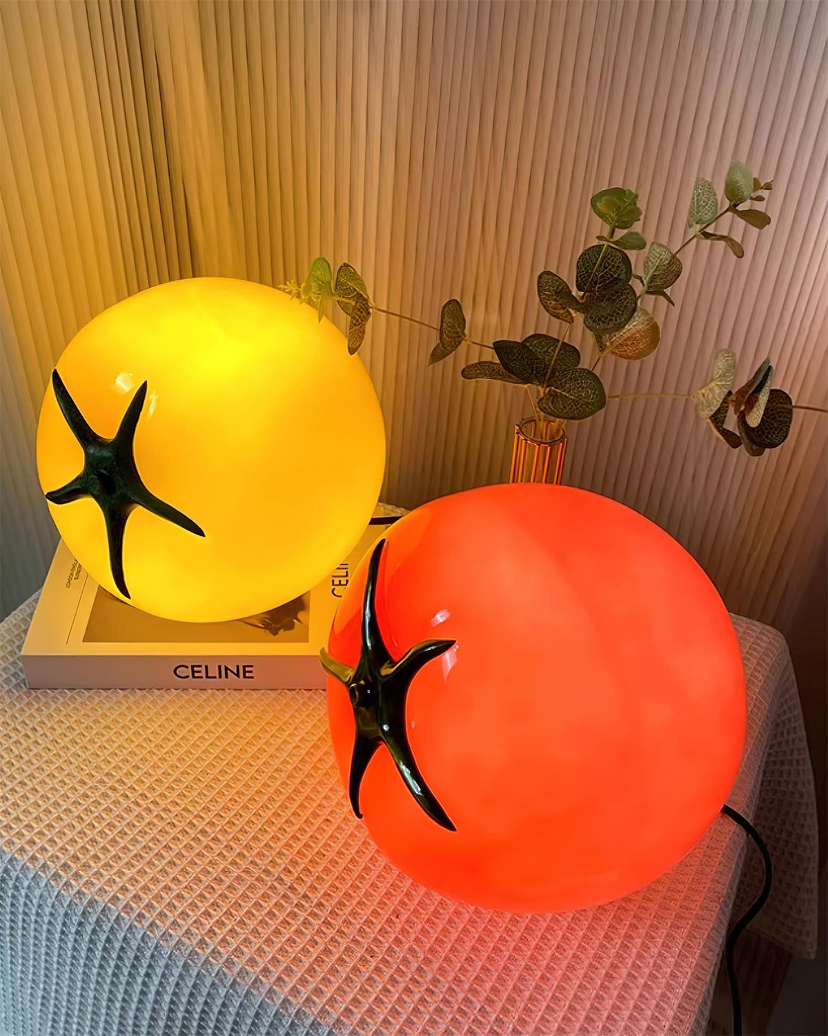 Tomatenförmige Tischleuchte Perno