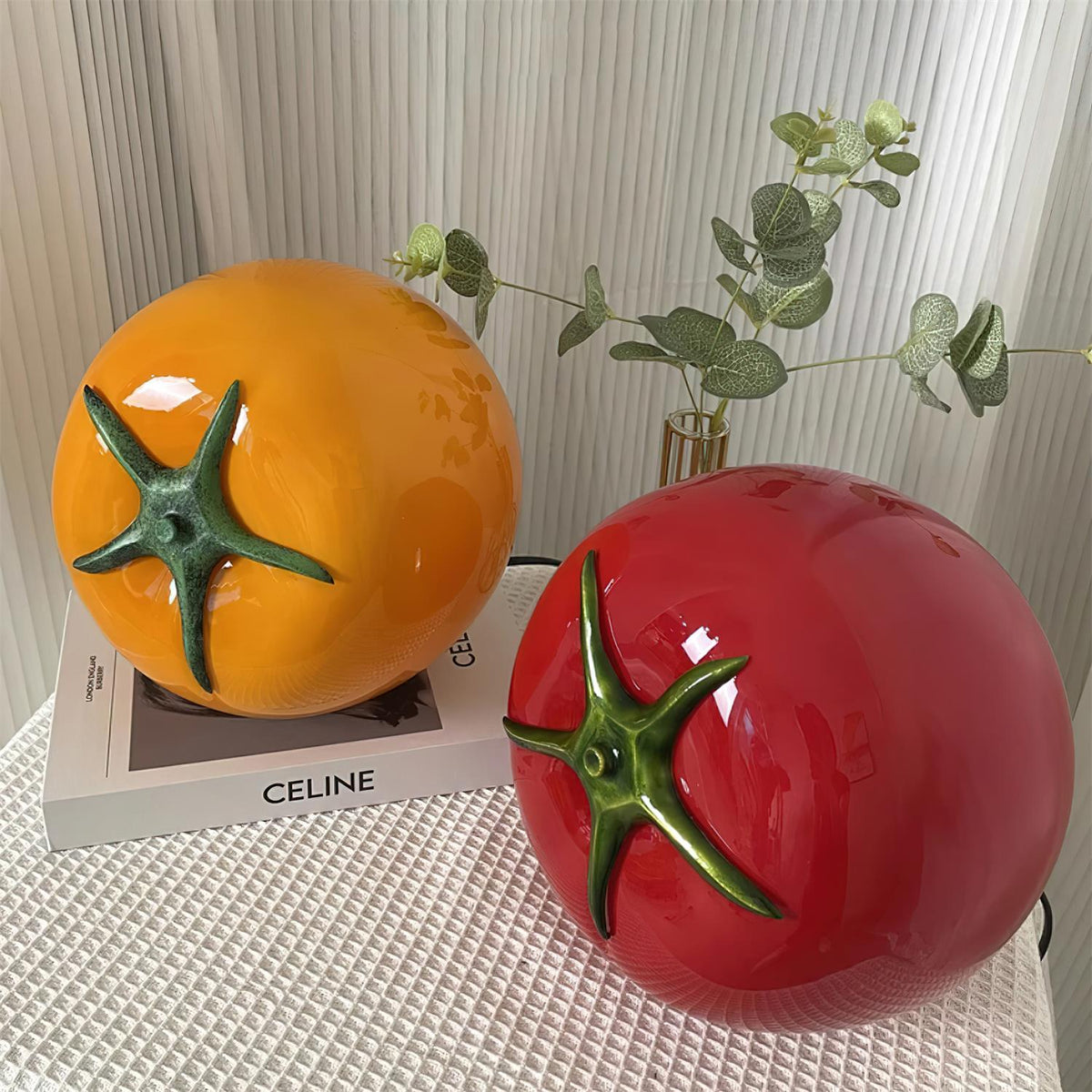 Tomatenförmige Tischleuchte Perno