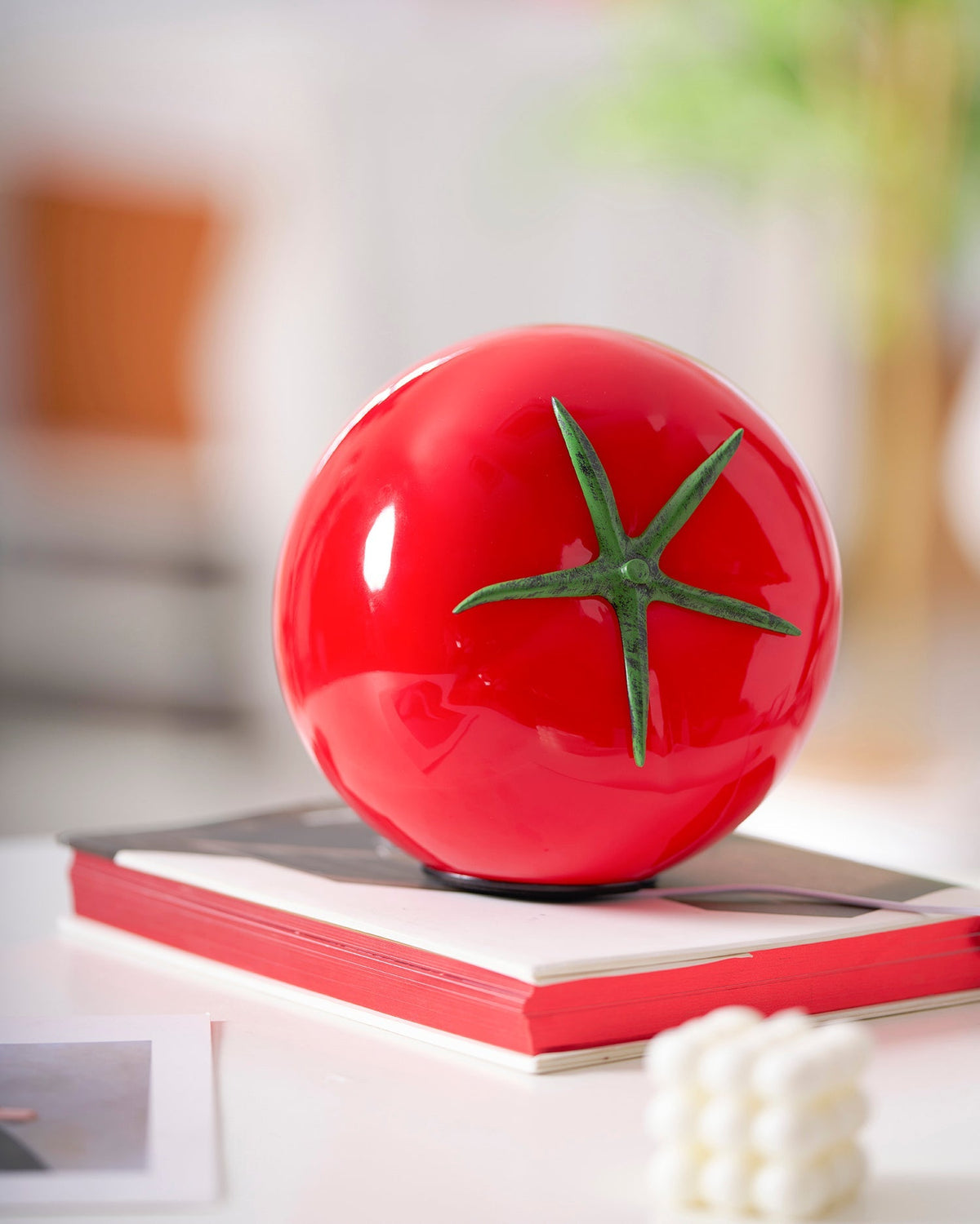 Tomatenförmige Tischleuchte Perno