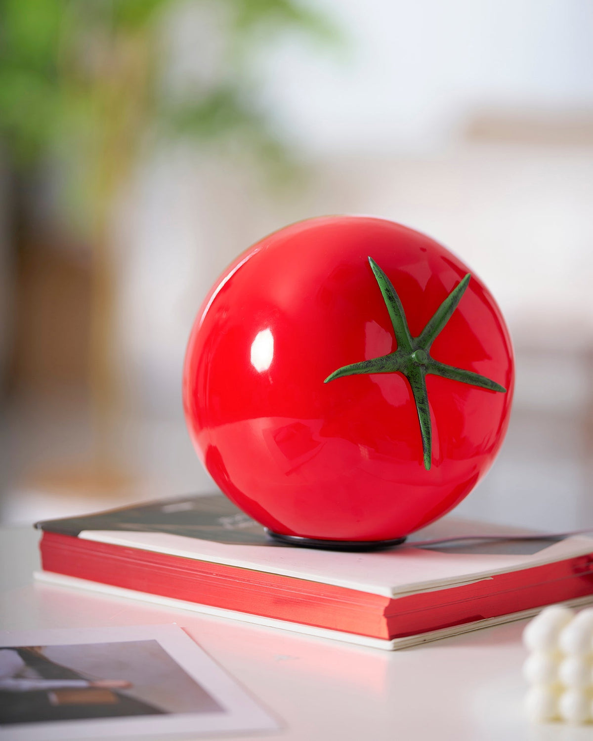 Tomatenförmige Tischleuchte Perno