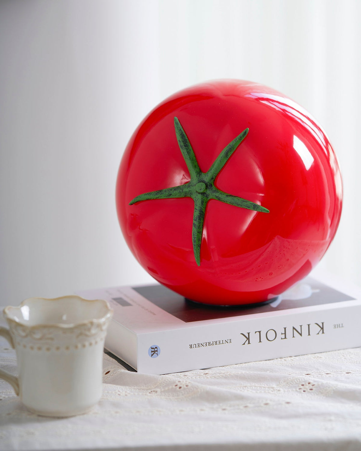 Tomatenförmige Tischleuchte Perno