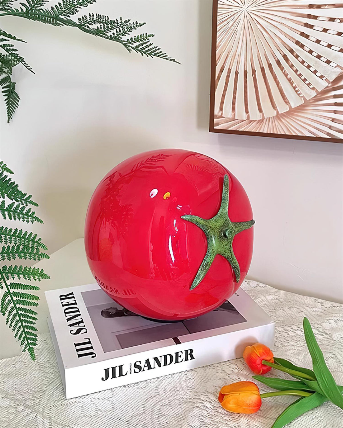 Tomatenförmige Tischleuchte Perno