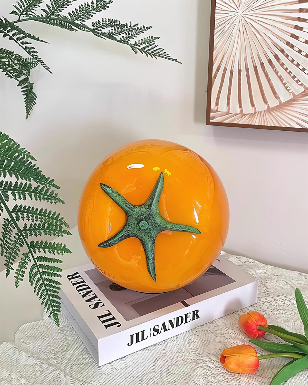 Tomatenförmige Tischleuchte Perno
