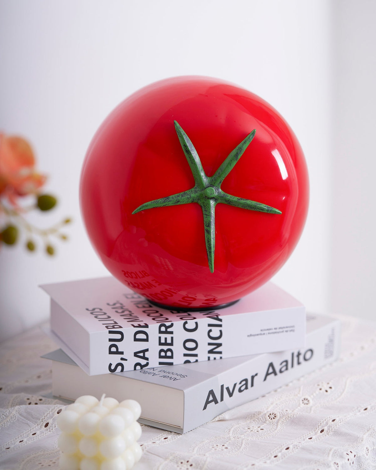 Tomatenförmige Tischleuchte Perno