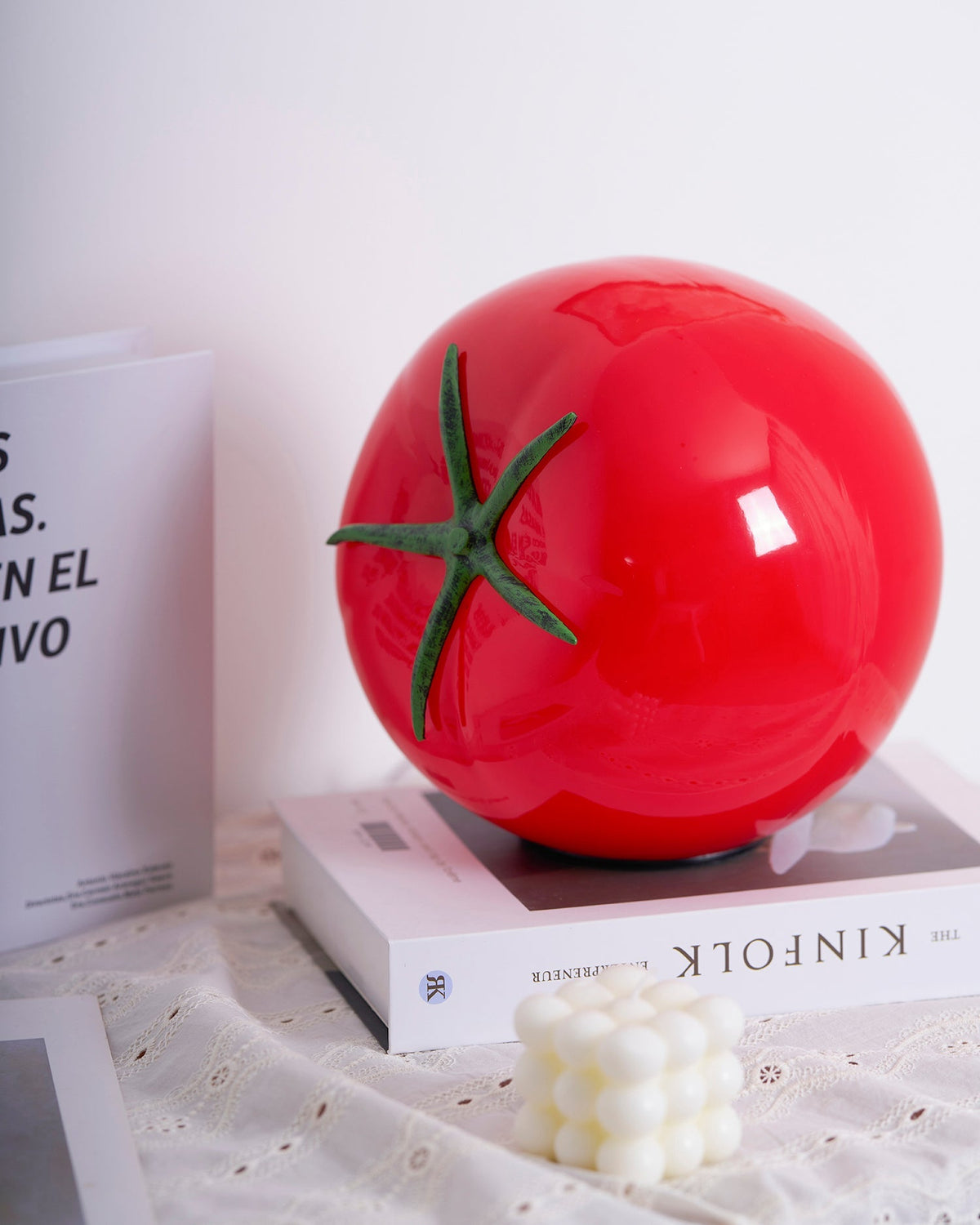 Tomatenförmige Tischleuchte Perno