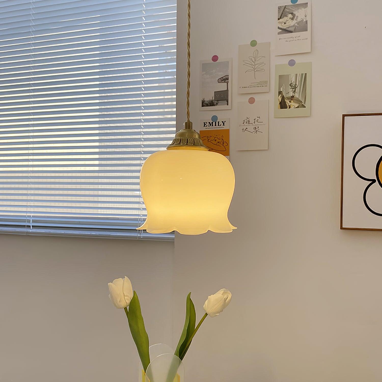 Florale Pendelleuchte Falvi