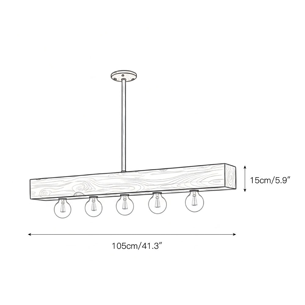 Linearer Kronleuchter Anneeo