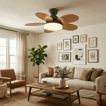 Moderne Deckenventilatorleuchte Lareo