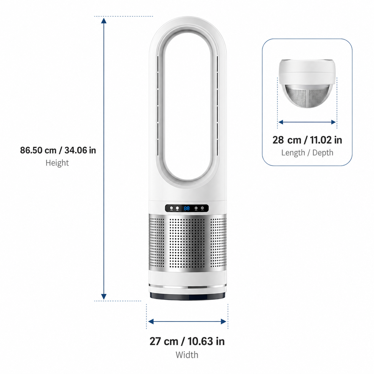 RILEN - Blattloser Turmventilator