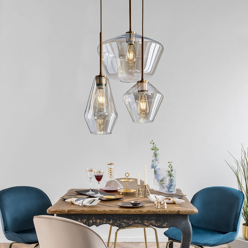 Facettierte Pendelleuchte Olilo