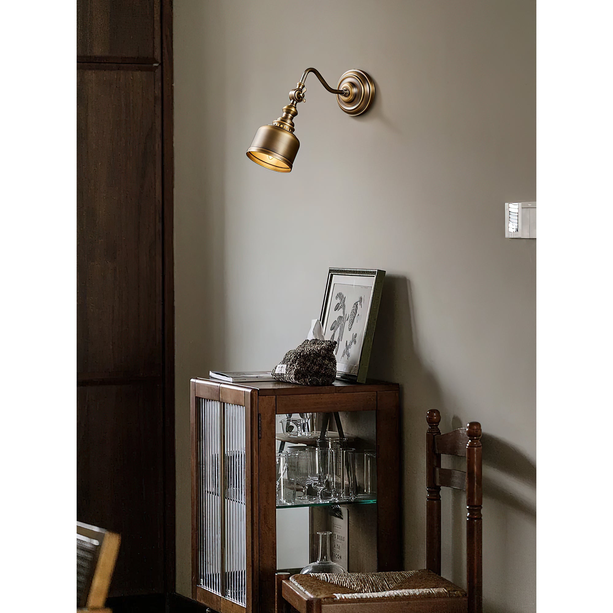 Vintage Wandleuchte Marbel