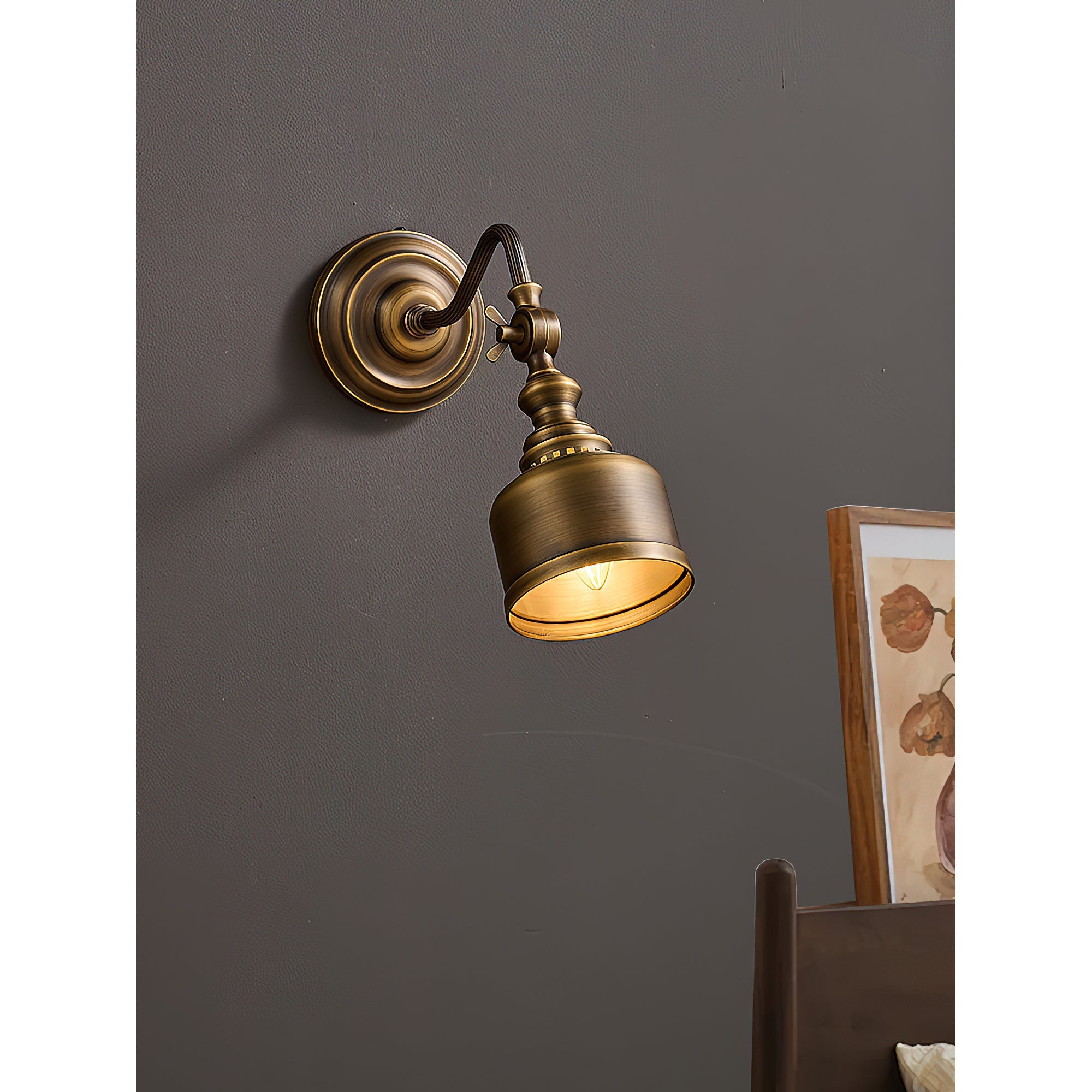 Vintage Wandleuchte Marbel