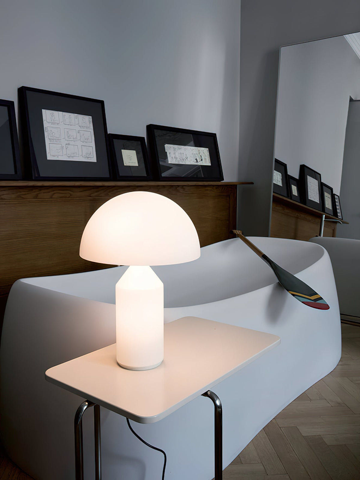 Pilzförmige Tischleuchte Monmi