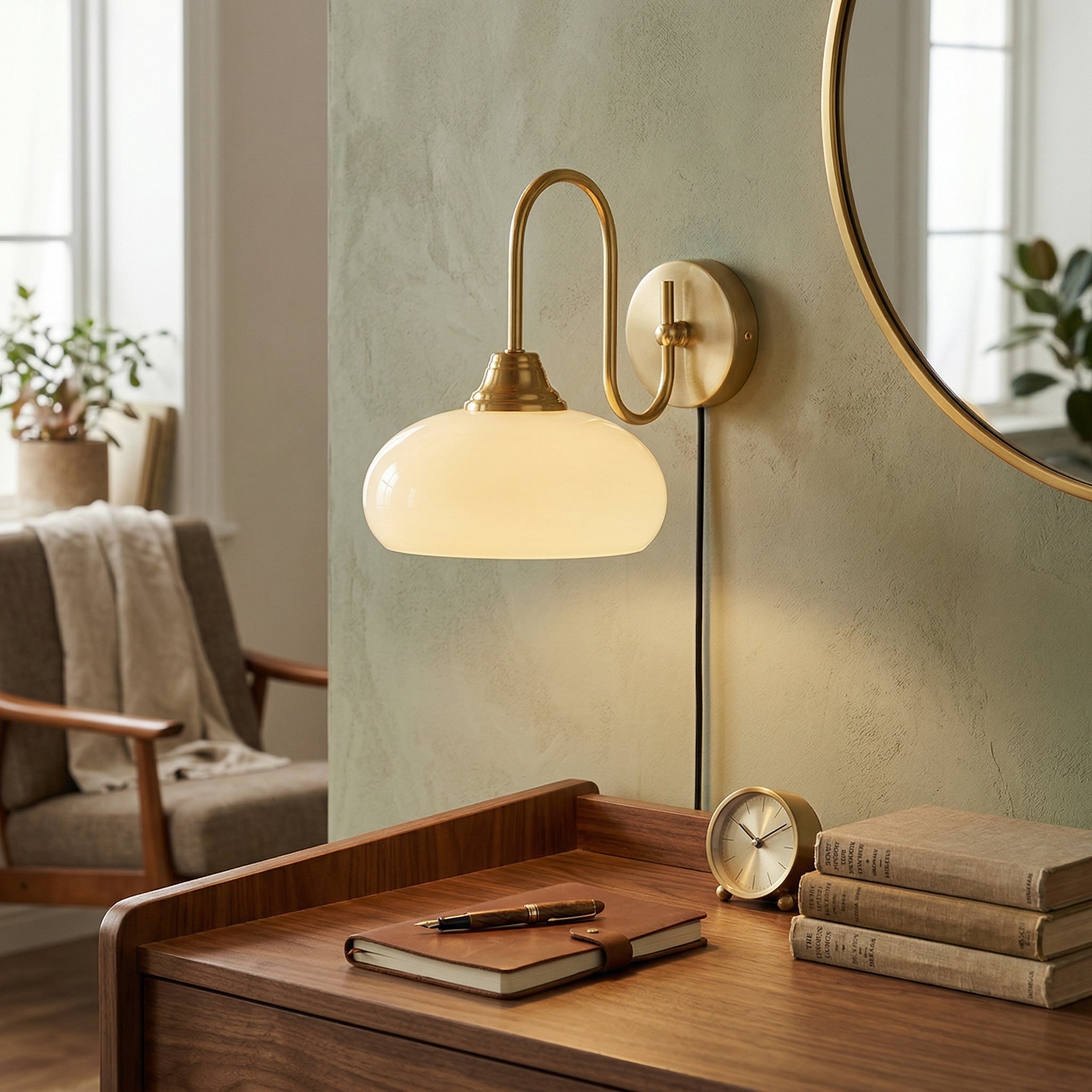 Perrai Wandleuchte mit Stecker