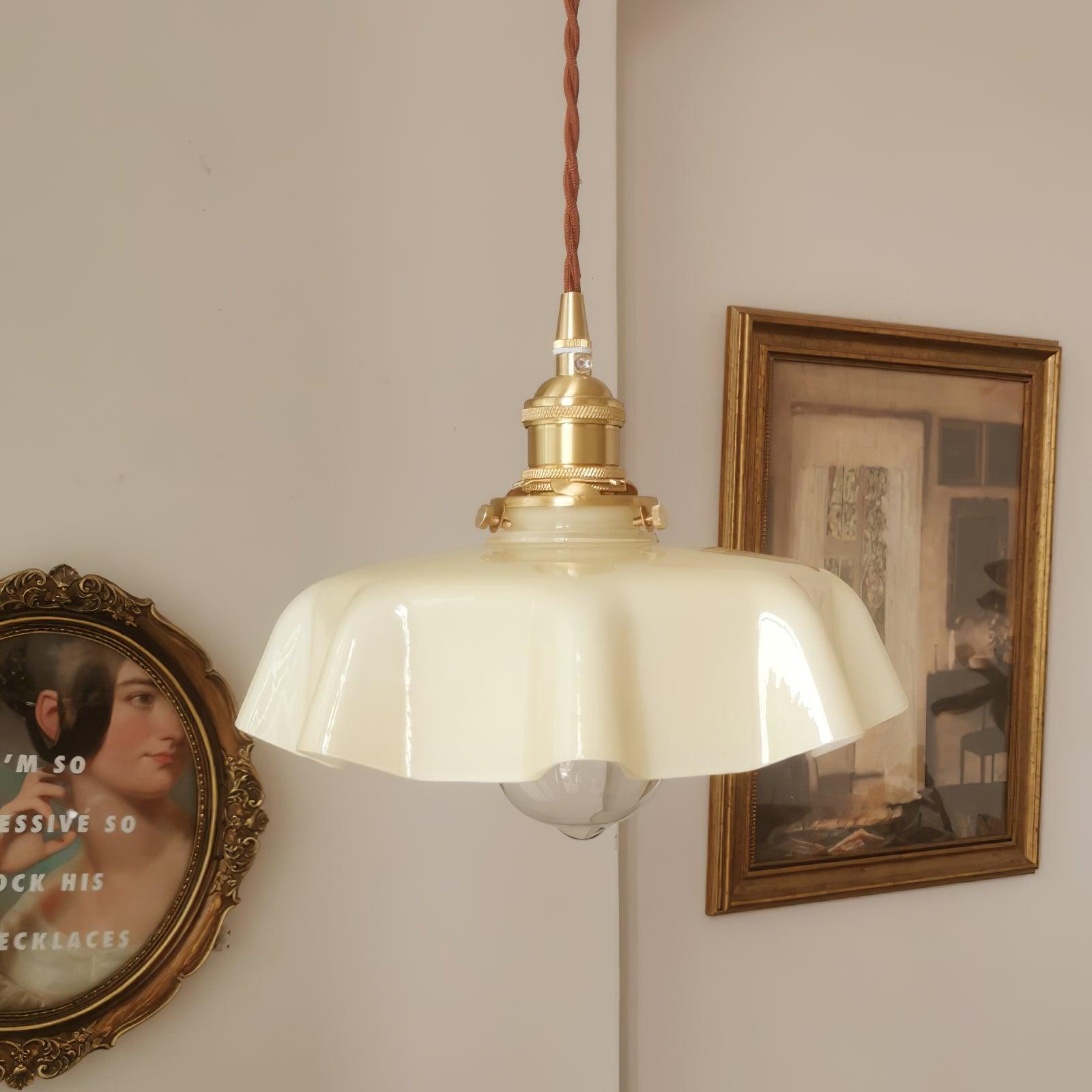 Vintage Pendelleuchte Serer