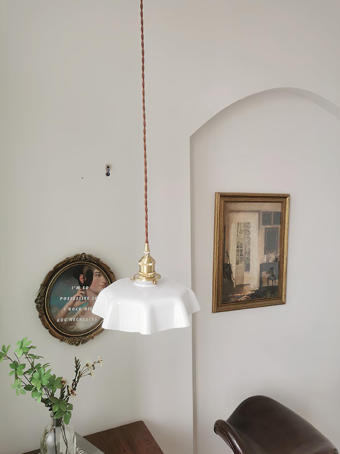 Vintage Pendelleuchte Serer
